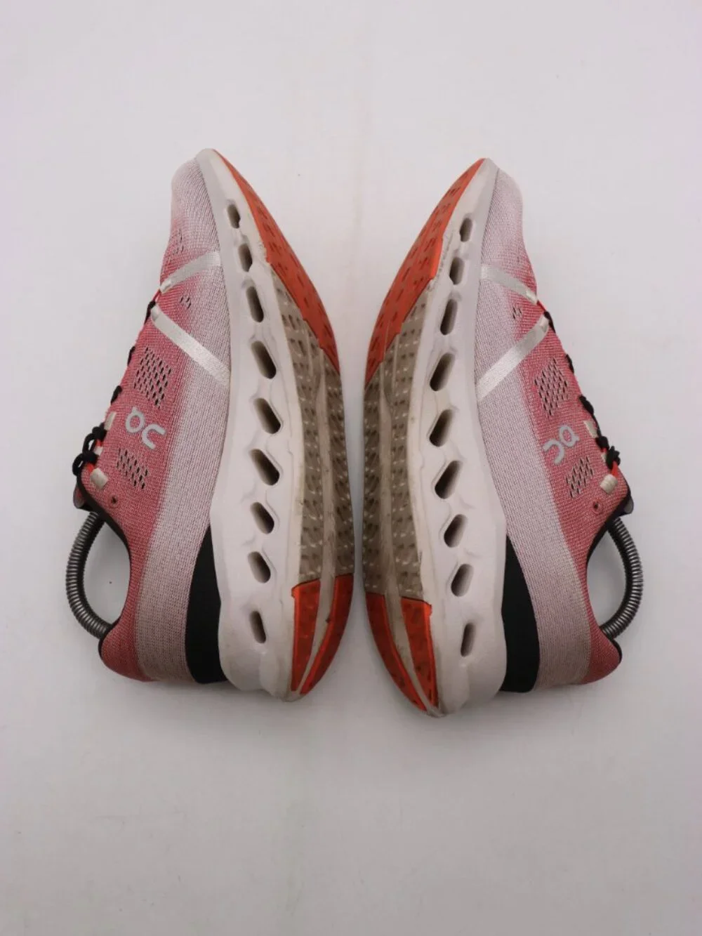 On Cloudsurfer Women's Size 9 Pink White Black Athletic Running Shoes Sneakers
